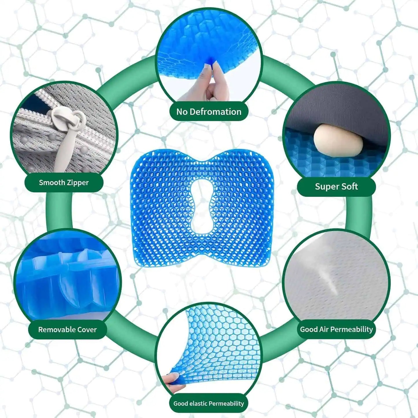 Silicone Ice Pad Insulated Car Seat Cushion