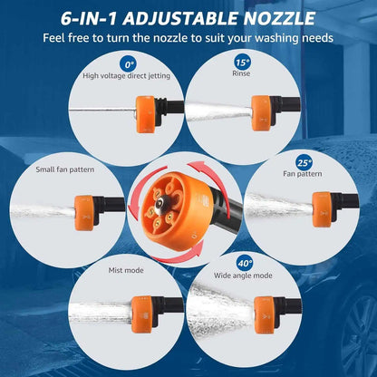 High Pressure Water Gun for Car, Tiles & Garden