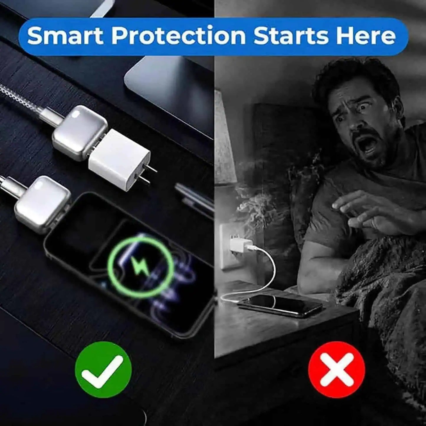 AI Smart Auto-Stop Charging Adapter