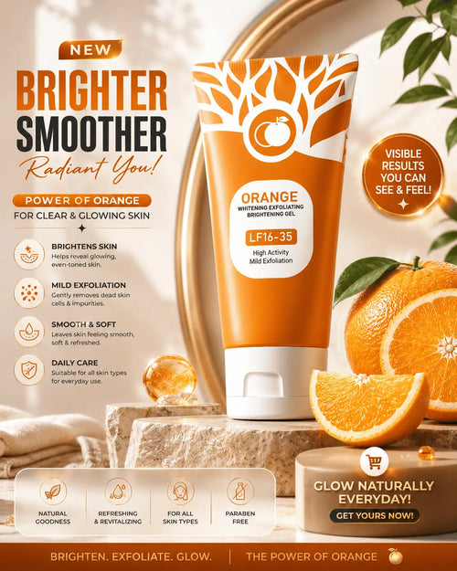Orange Whitening Exfoliating Gel – Reveal Your Natural Glow